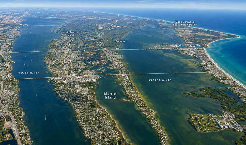 Merritt Island Aerial View